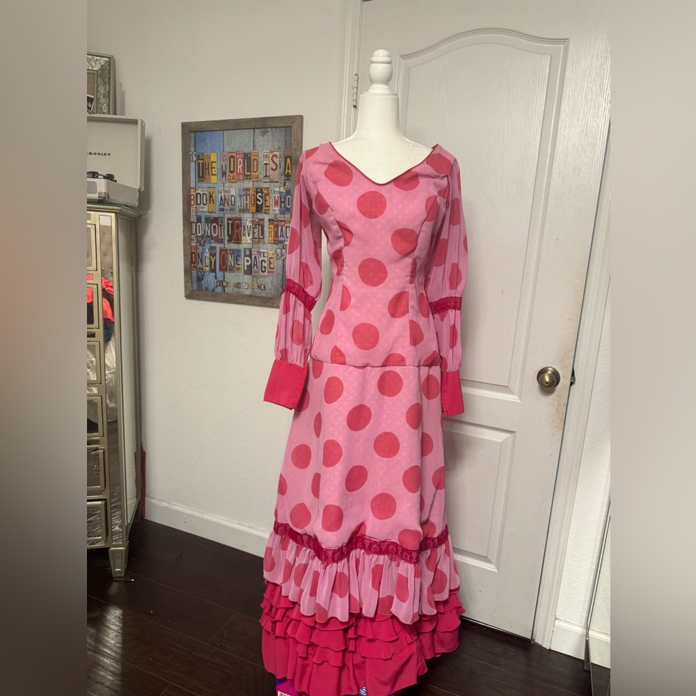 Pink Polka Dot Dress